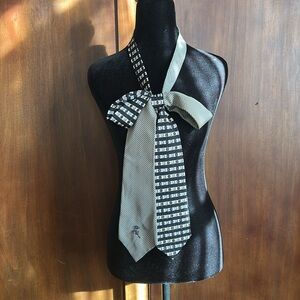 Upcycled Silk Ties Scarf - Annie Hall Vibes
